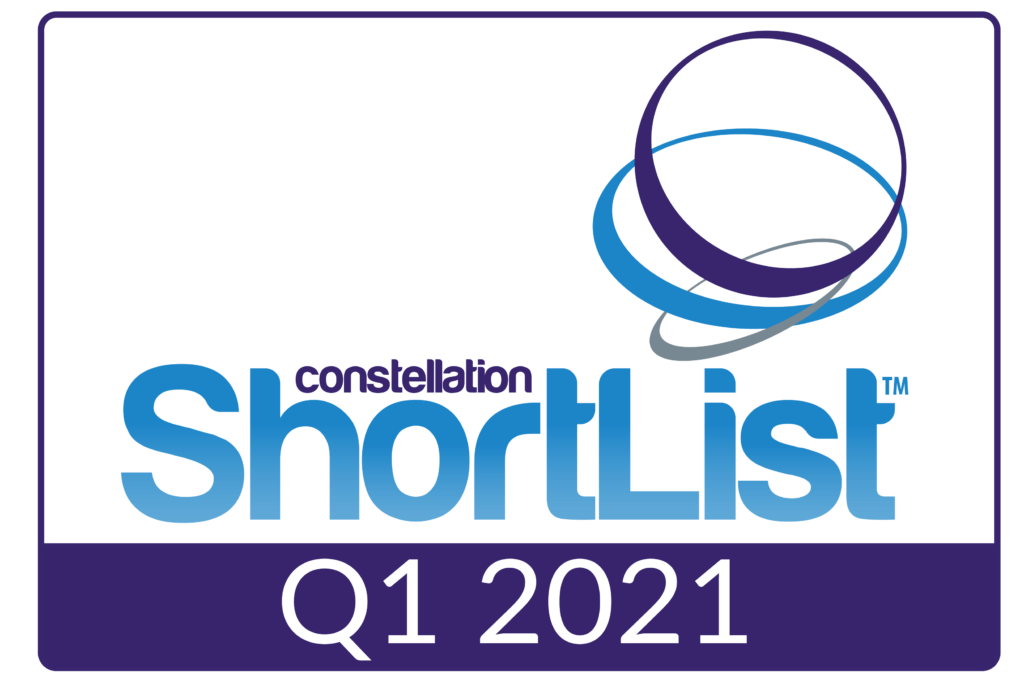 Constellation ShortList Q1, 2021 award badge