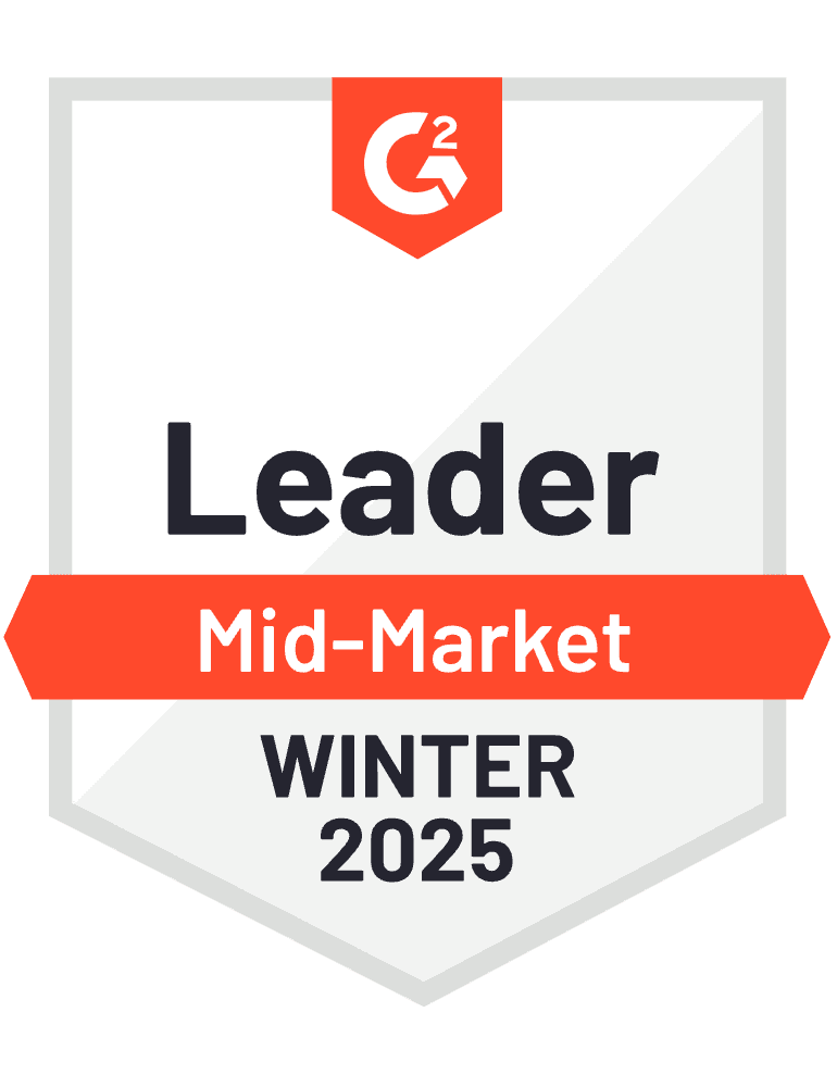 G2 Mid-Market Winter 2025 Best Meets Requirements award badge