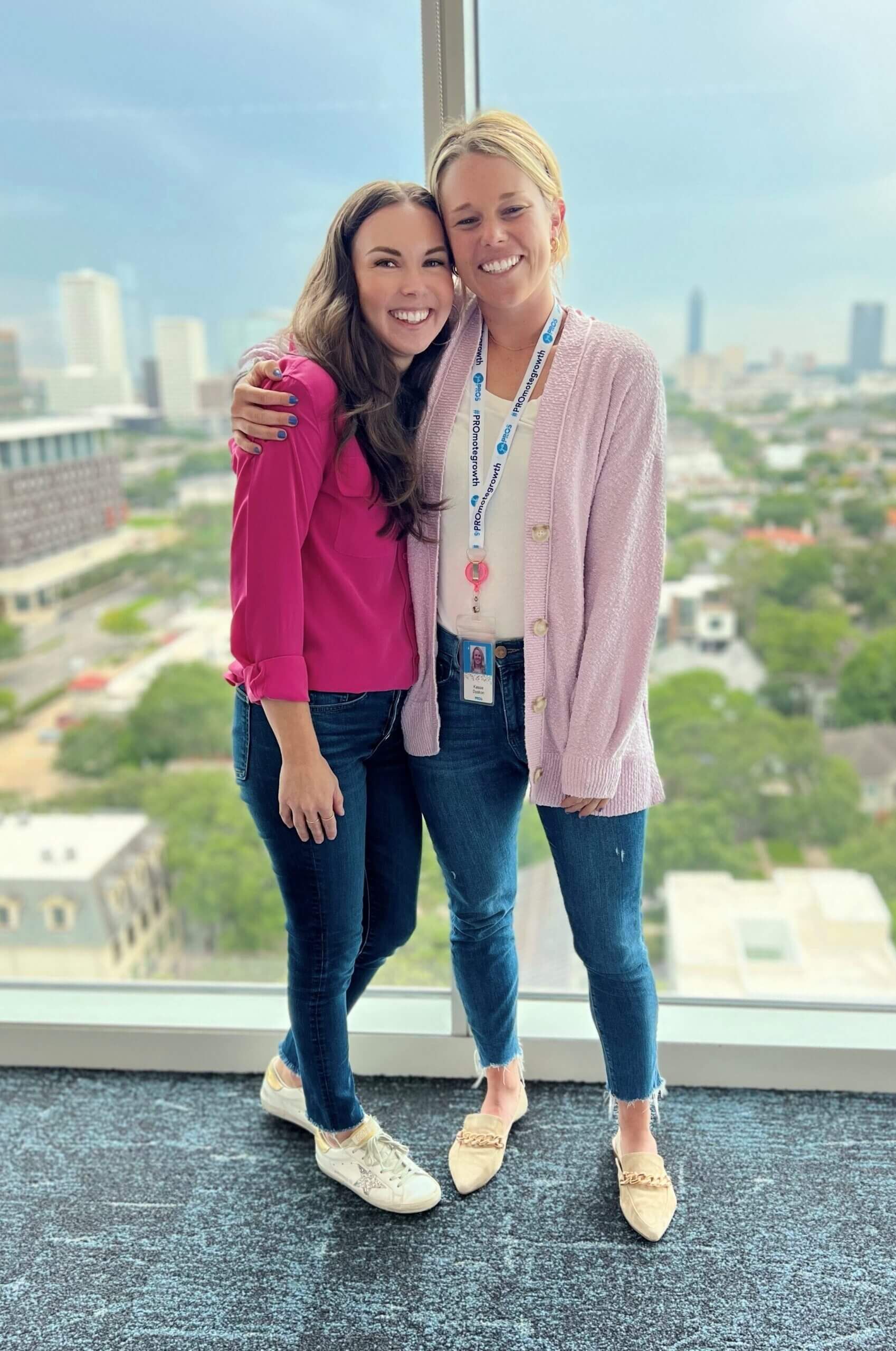 PROS in pink to support Jenn’s return to work.