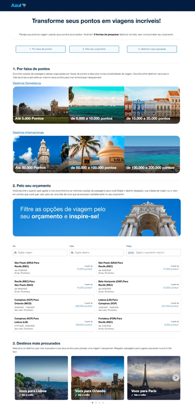 Azul Airlines Example Image