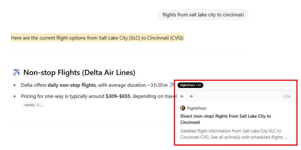 ChatGPT Inline Citations Example
