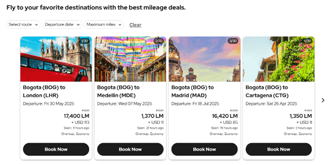 LifeMiles Example Image