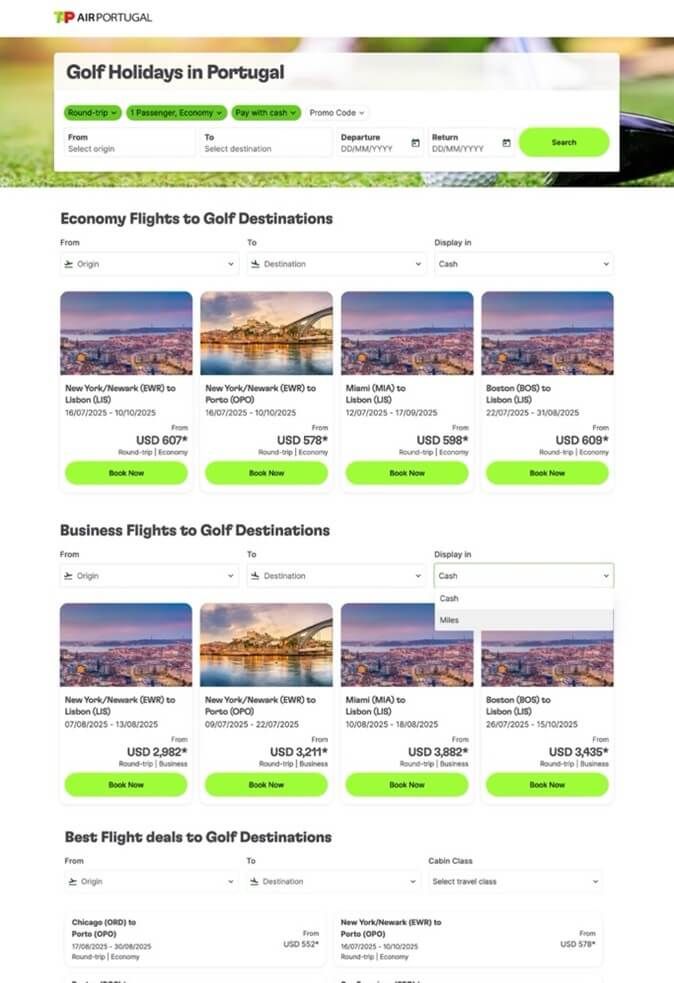 TAP Air Portugal Example Image