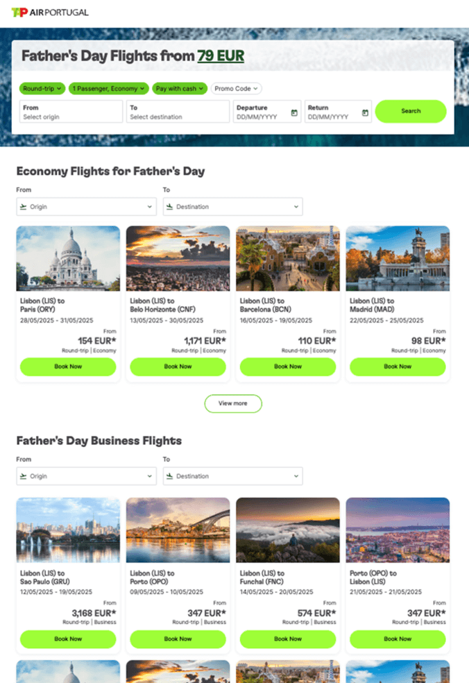 TAP Air Portugal Example Image