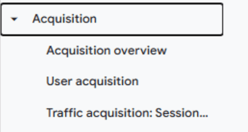 GA4 Acquisition