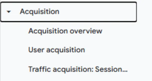 GA4 Acquisition