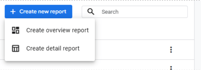 Create detail report GA4