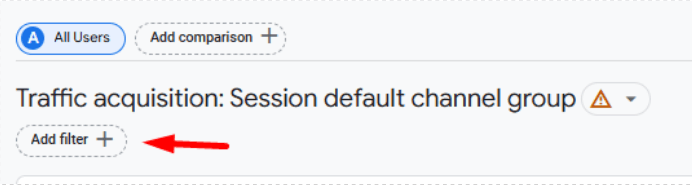 Add Filter GA4 Report