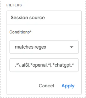 Session Source Apply GA4