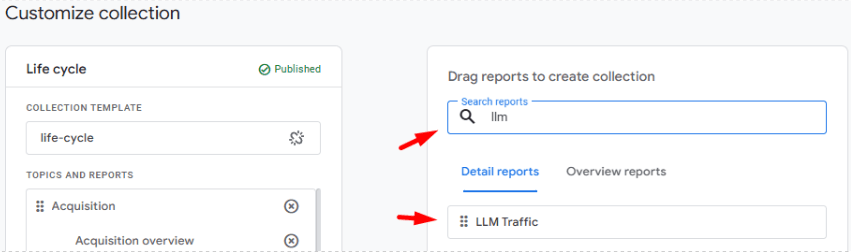 Search Reports GA4