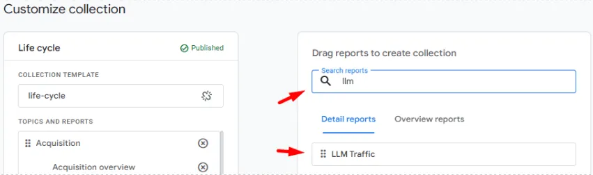 Search Reports GA4