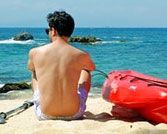 Man at the beach