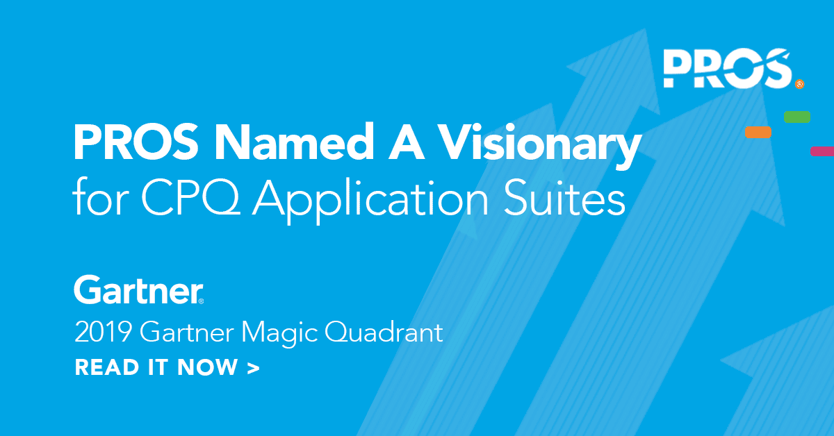 PROS Named a Visionary in the 2019 Gartner Magic Quadrant for Configure