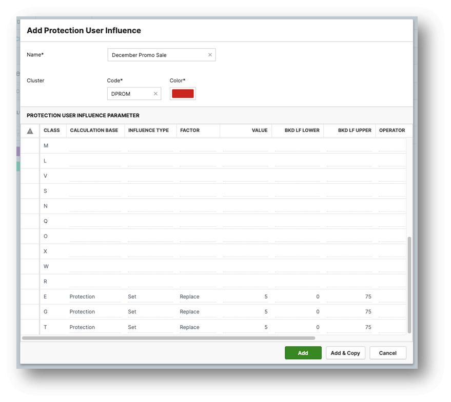 Protection User Influence screesnhot